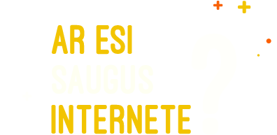 Ar esi saugus internete?